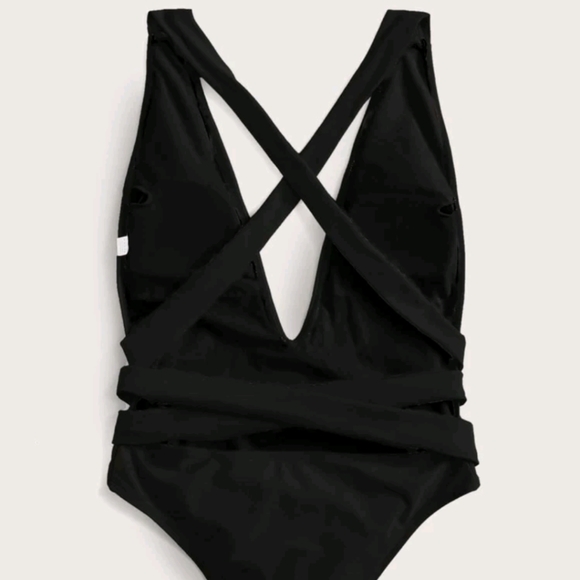 SheIn Backless Tie-Front One Piece - Large - Picture 2 of 3